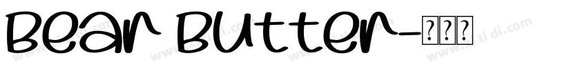 Bear Butter字体转换